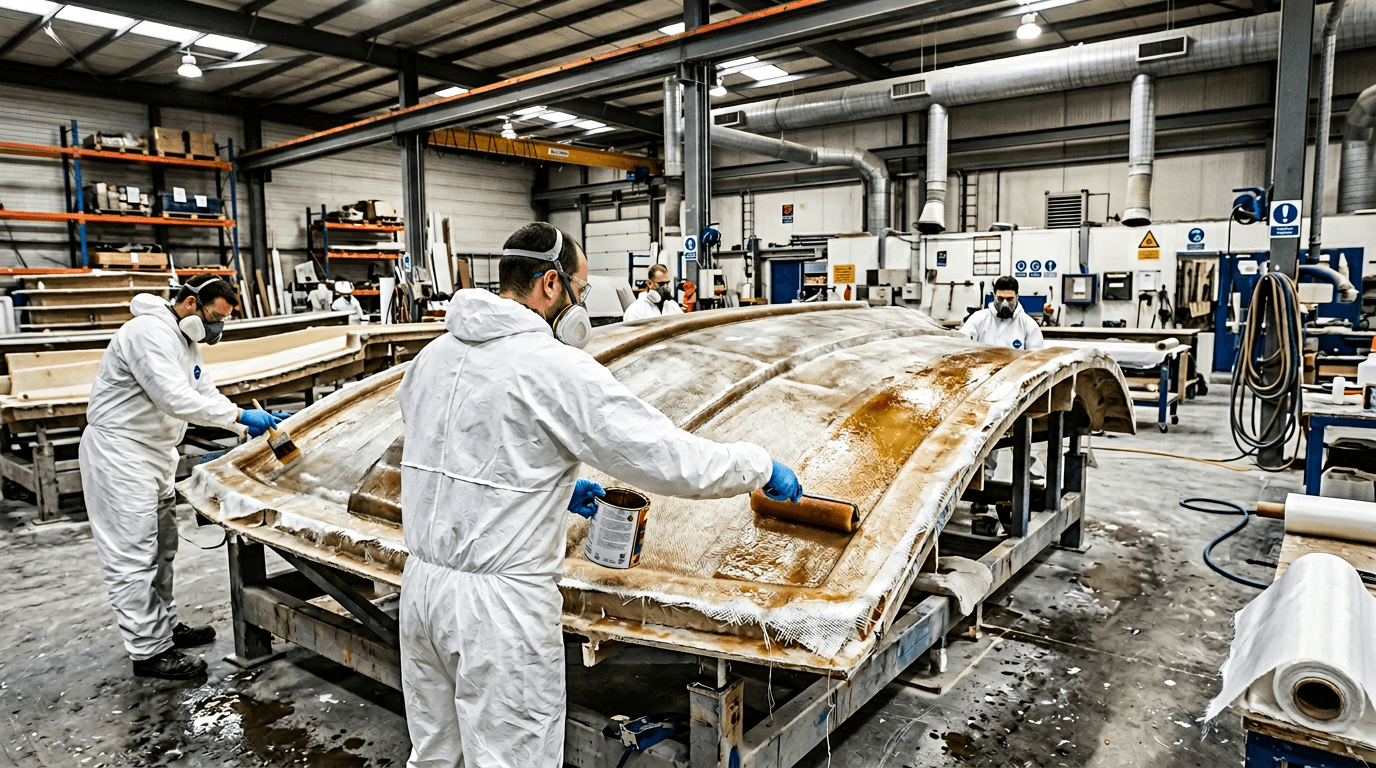 Fiberglass production