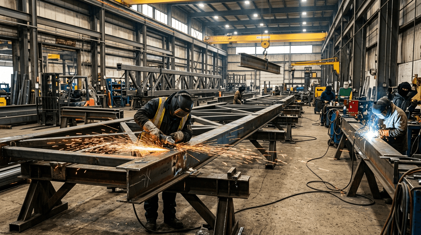 Steel construction production